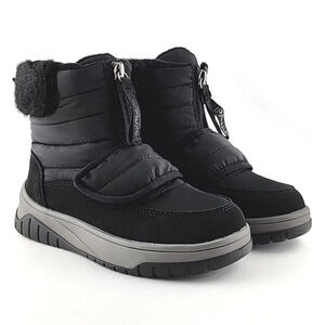 PAJAR Youth Black Winter Waterproof Boots  Velcro Insulated Rated -30c Size US 1